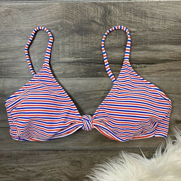 Xhilaration Bikini Top XL Red White Blue NEW NWT - Picture 8 of 9